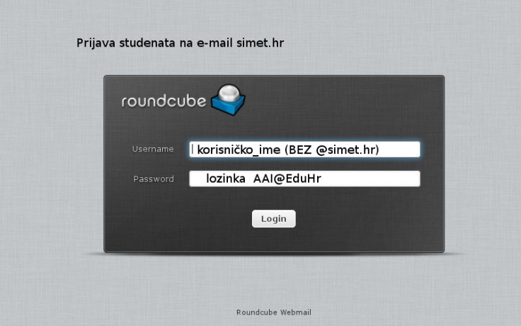 Studenti webmail